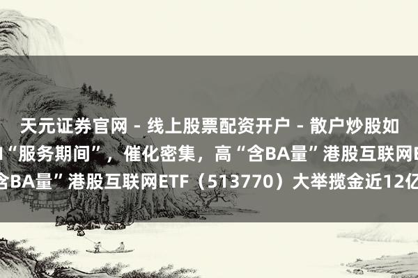 天元证券官网 - 线上股票配资开户 - 散户炒股如何杠杆注册 阿里开启AI“服务期间”,催化密集,高“含BA量”港股互联网ETF(513770)大举揽金近12亿元