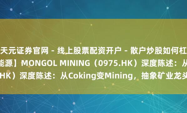 天元证券官网 - 线上股票配资开户 - 散户炒股如何杠杆注册 【国联民生能源】MONGOL MINING（0975.HK）深度陈述：从Coking变Mining，抽象矿业龙头崛起